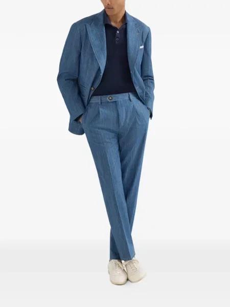 Pantaloni Brunello Cucinelli albastru