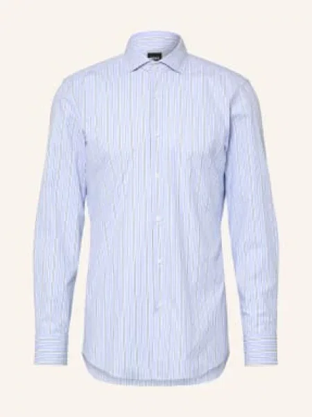 Boss Košile Hank Slim Fit tmavě modrá černá bílá