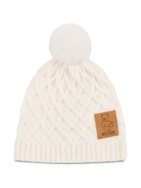 Czapka dziecięca Moschino biała