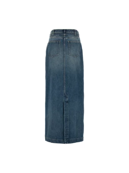 Spódnica Dries Van Noten niebieska