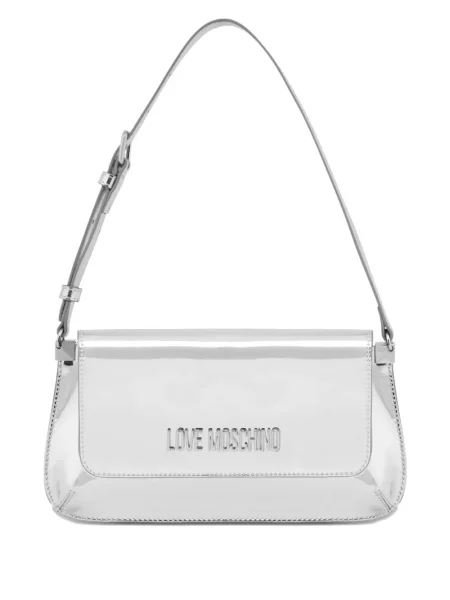 Geantă Love Moschino argintiu