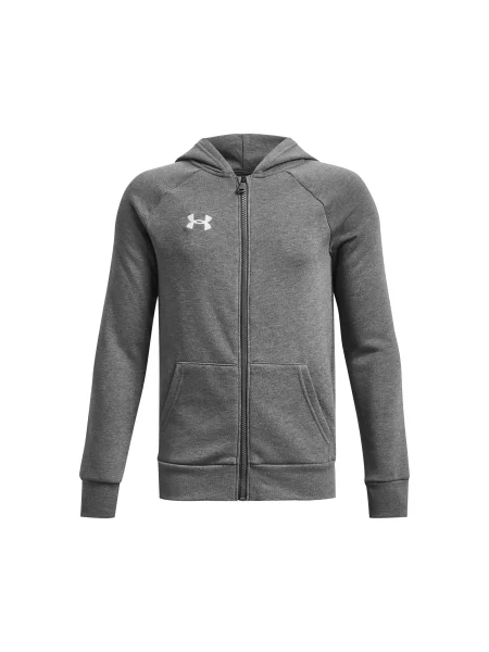 Dětská mikina Under Armour Rival Fleece FZ Hoodie šedá