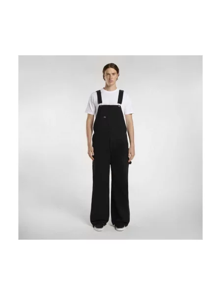 Blugi Dickies Loose Canvas Bib Black L negru