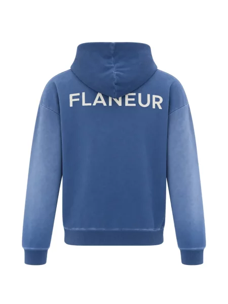 Hanorac cu glugă Flâneur cu imagine albastru
