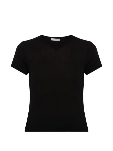 Tricou Iro cu decolteu în V negru
