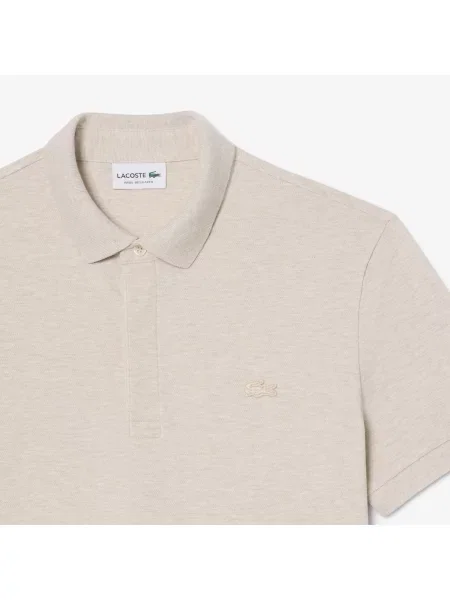 Lacoste Koszulka Polo Paryż Regular Fit beżowa