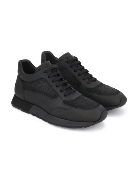 Sneakersy Kazar skórzane czarne