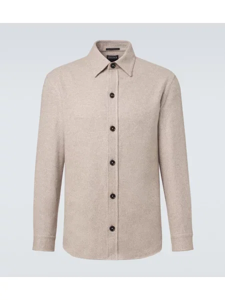 Geacă Zegna de mătase bej