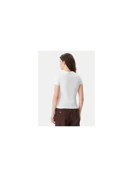 Tommy Jeans Marškinėliai Tonal Linear Écru Slim Fit