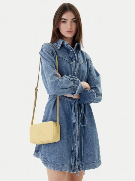 Geantă Calvin Klein Bold Ck Camera Bag bej