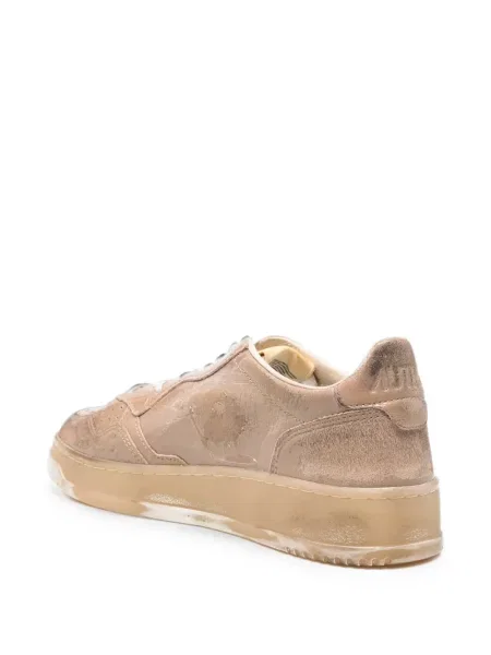 Fűzős csipkés sneaker Autry barna