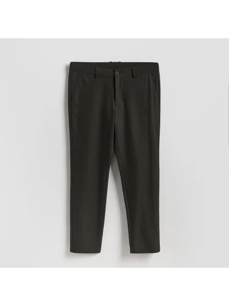 Reserved Chino slim fit nadrág sötétbarna