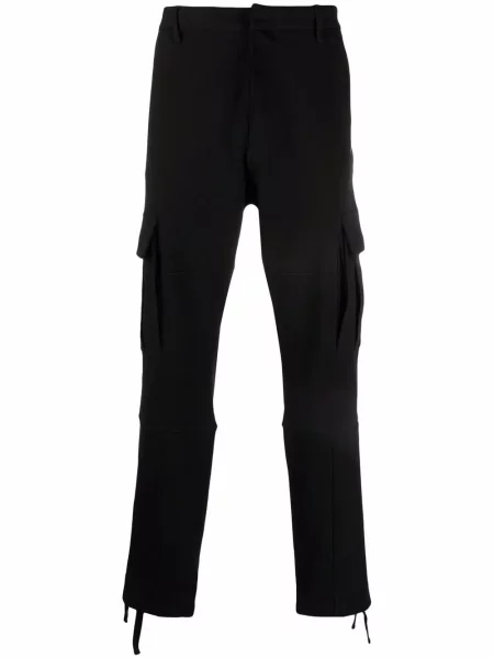 Pantaloni cargo Marcelo Burlon County Of Milan cu broderie alergare negru