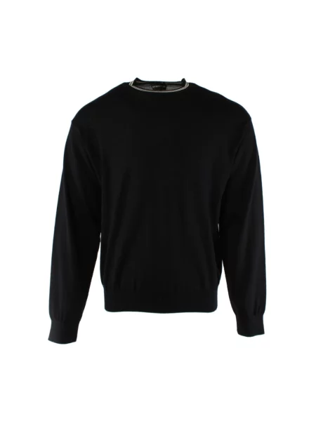 Sweter Armani wełniany niebieski