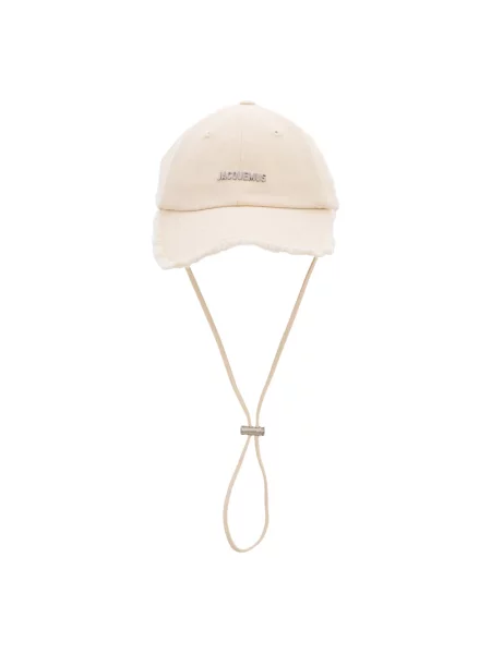 Czapka z daszkiem Jacquemus z logo biała