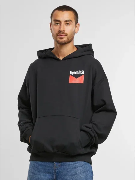 Суичър с качулка Mister Tee черно