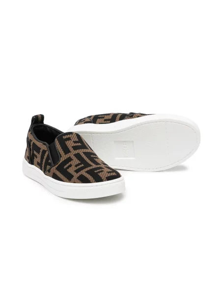 Sneakersy dziecięce Fendi brązowe