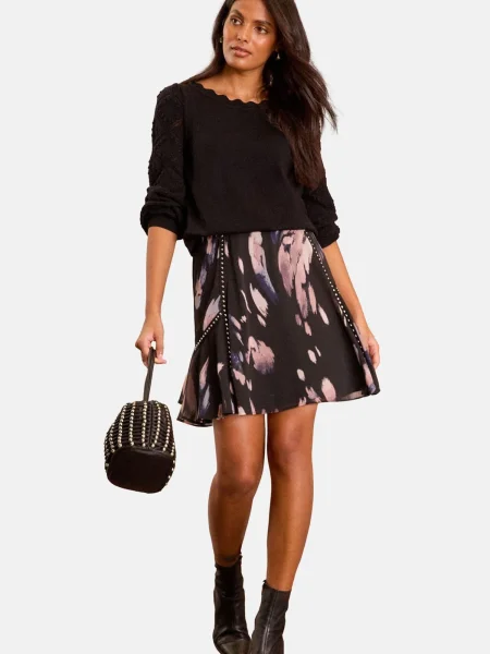 Love & roses Pulover Bobble' negru