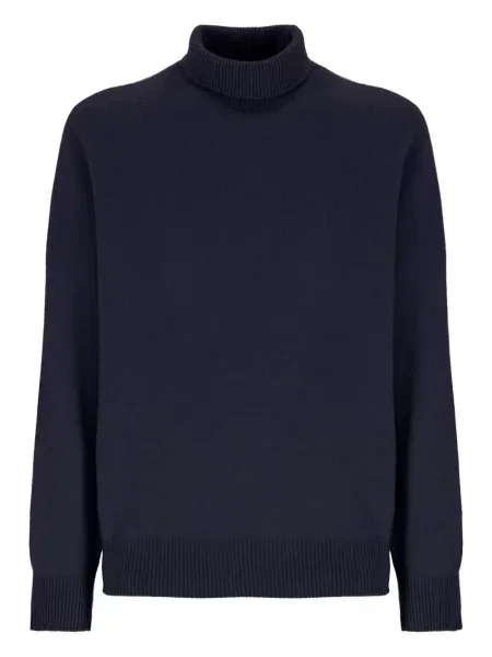 Плетена водолазка Laneus синьо