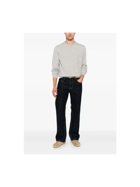 Sweter Canali wełniany szary