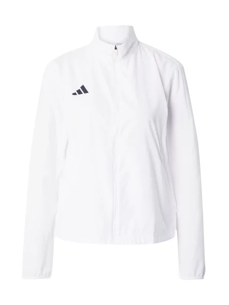 ADIDAS PERFORMANCE Sportovní bunda Adizero Essentials černá bílá