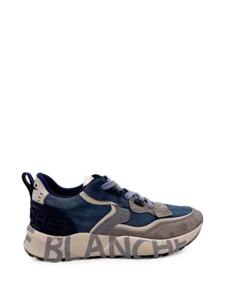 Sneakerși Voile Blanche cu imagine albastru