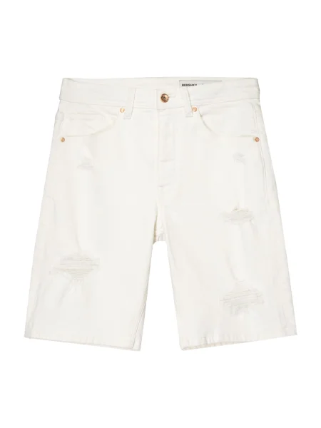 Bershka Jeans denim alb