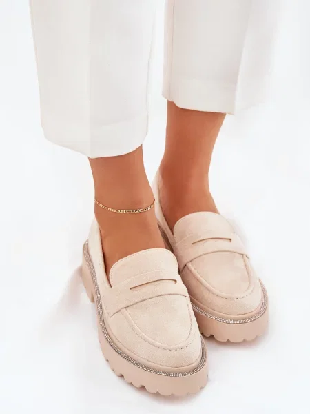 Kožené mokasíny Boto béžová
