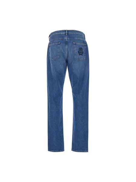 Jeansy straight leg Dolce And Gabbana niebieskie
