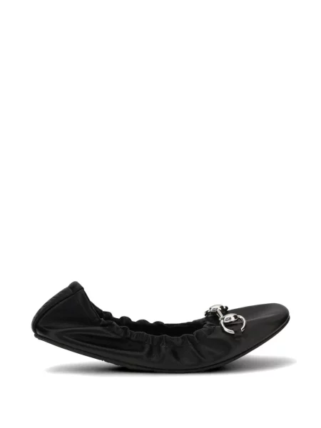 Balerini Gucci din piele negru