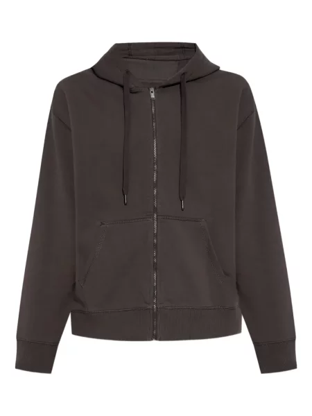 Суичър с качулка Zadig&voltaire с принт кафяво