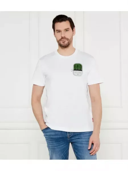 Joop! Jeans Tricou Alvin alb
