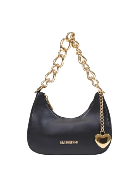 Torebka Love Moschino skórzana czarna