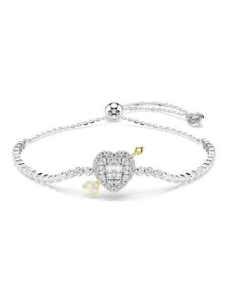 Swarovski Akcesoria Kobieta ONE SIZE Idyllia Bransoletka Serce ze Strzałą szary