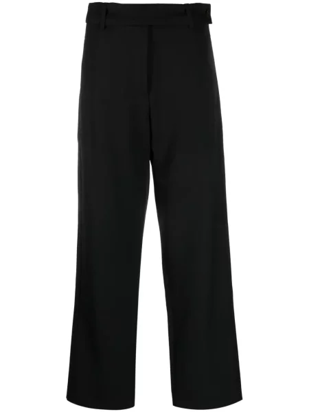 Pantaloni Studio Nicholson de lână negru