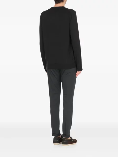 Pulover Barbour cu broderie negru