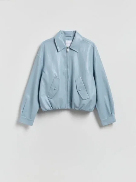Reserved Geacă bomber albastru-deschis albastru