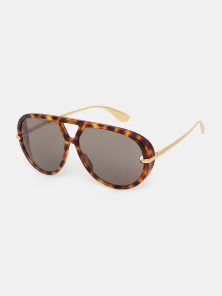 Bottega Veneta Ochelari de soare aviator maro