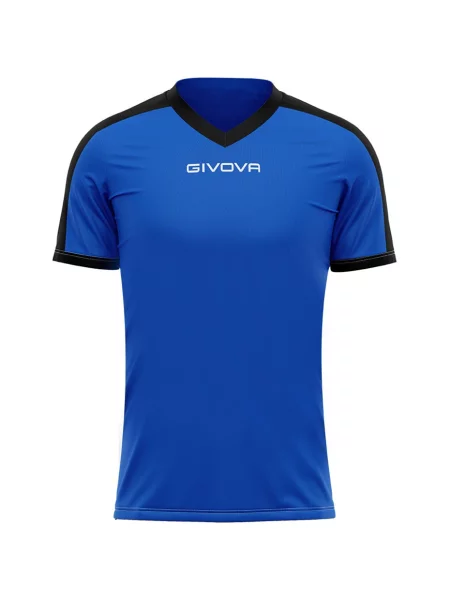 GIVOVA koszulka sportowa t-shirt treningowy niebieska M czarna