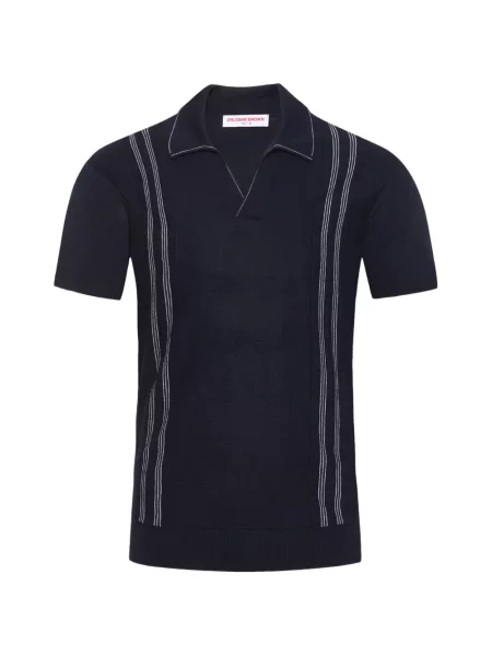 Tricou Orlebar Brown cu dungi albastru