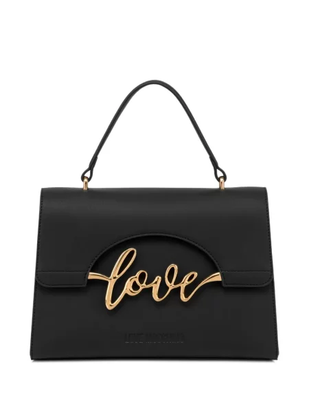 Geantă Love Moschino cu autograf negru