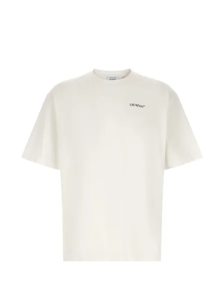 Tricou Off-white cu autograf alb