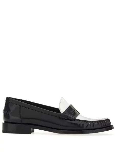Pantofi loafer Ferragamo din piele alb
