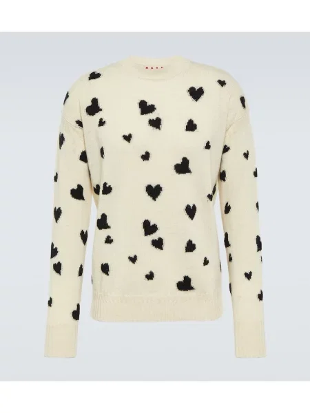Pulover Marni de lână alb
