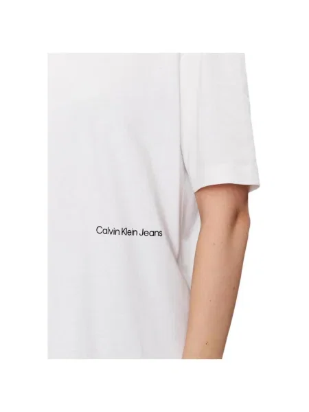 Denim ruha Calvin Klein Jeans fehér