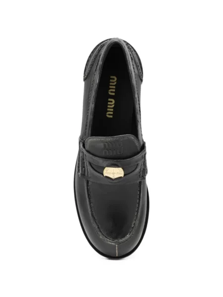 Pantofi loafer Miu Miu din piele negru