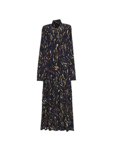 Rochie maxi Proenza Schouler White Label cu imagine cu imprimeu abstract alb