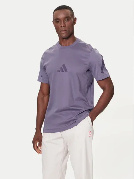 Тениска adidas adidas x Z.N.E лилаво с принт виолетово
