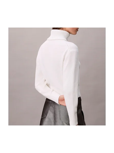 Pulover Calvin Klein Jeans alb