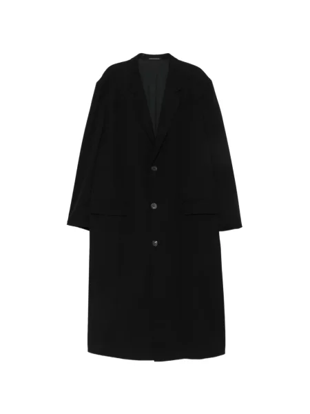 Palton Yohji Yamamoto de lână negru